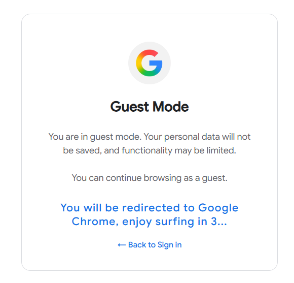 Google Portal - Password Entry Interface