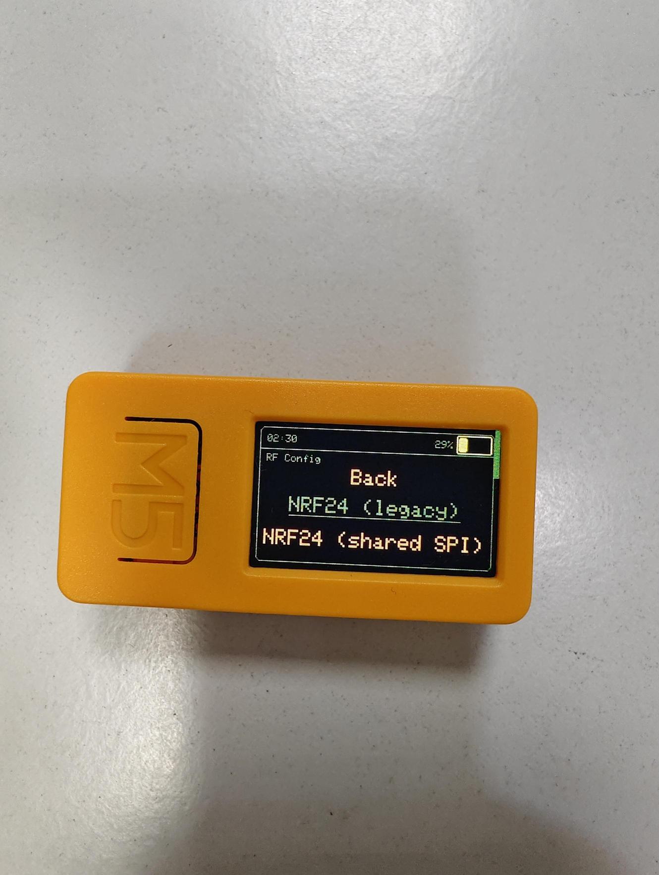 NRF24 Pin Configuration and Legacy Selection